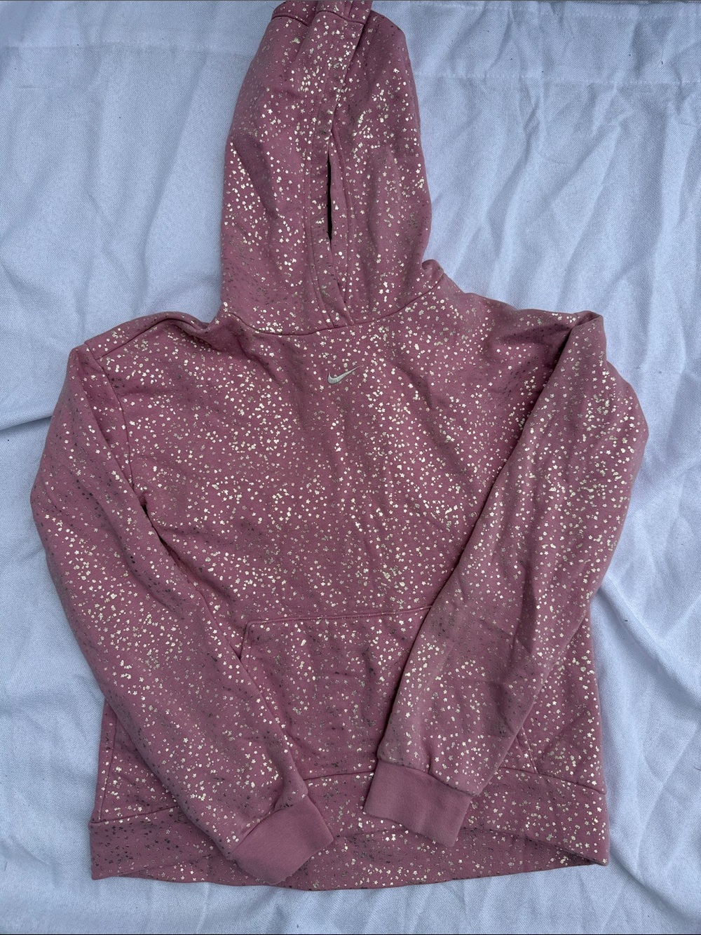 Nike Rose Pink Speckled Pullover Hoodie